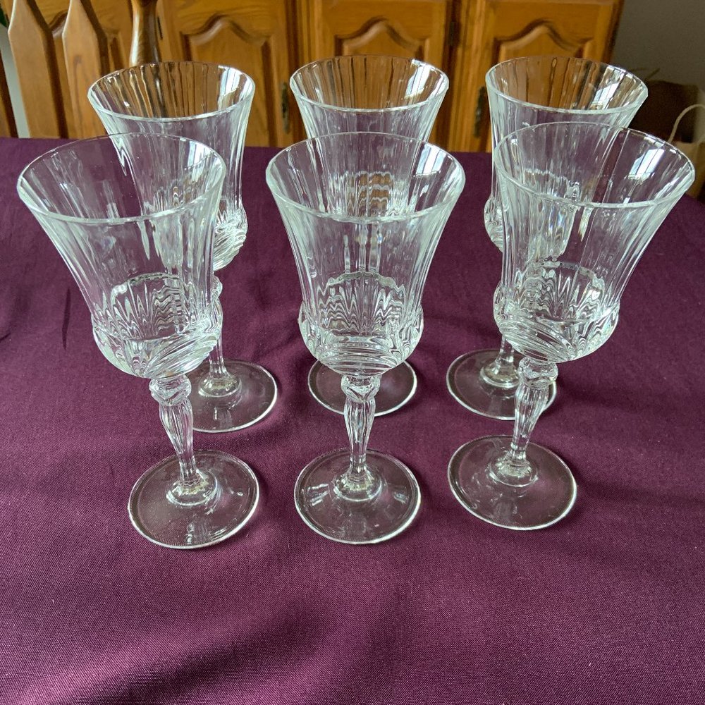 Vintage Italian Lead Crystal Stemware – Lot of 6 (1990s)